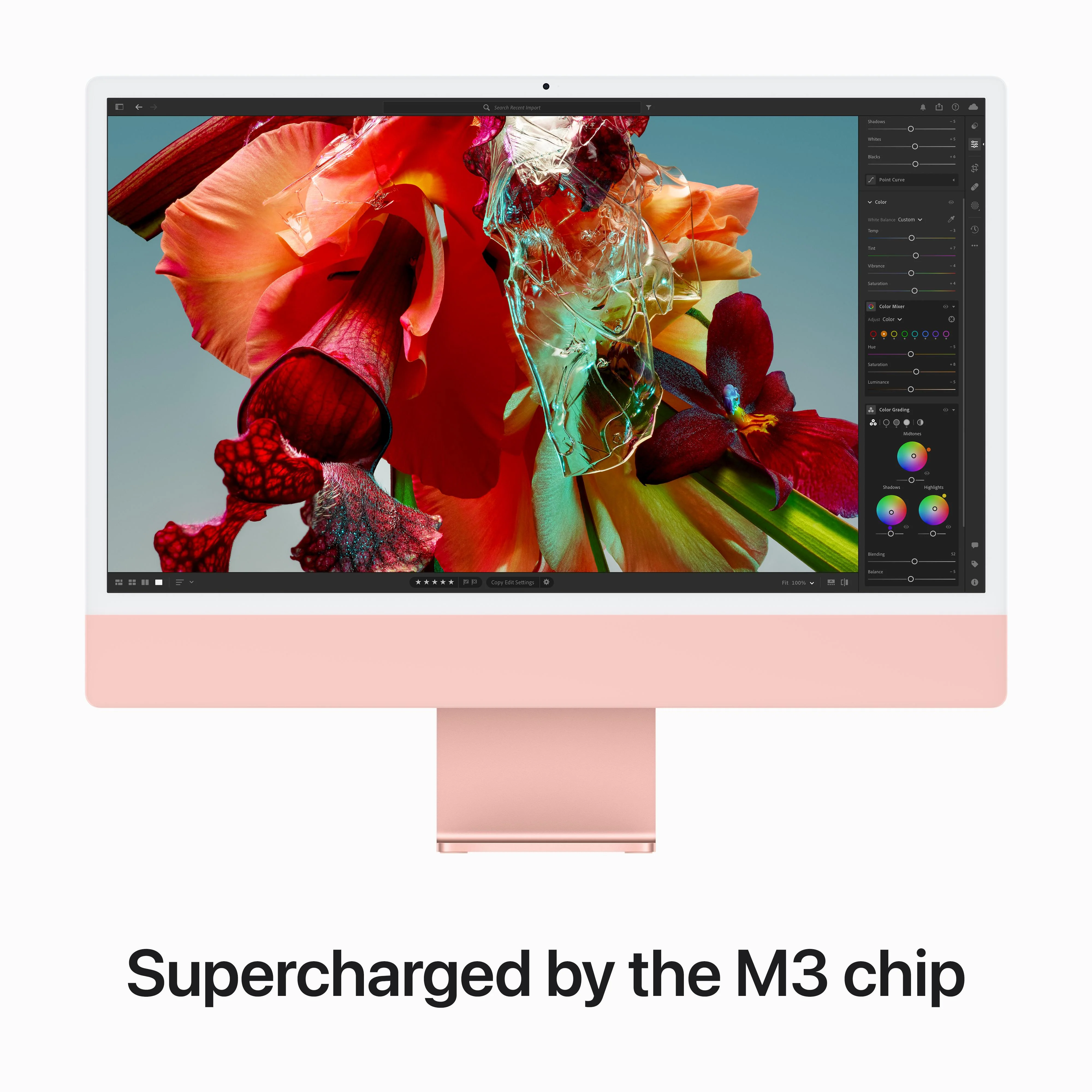 24-inch iMac with Retina 4.5K display: Apple M3 chip with 8‑core CPU and 8‑core GPU, 256GB SSD - Pink - Image 4