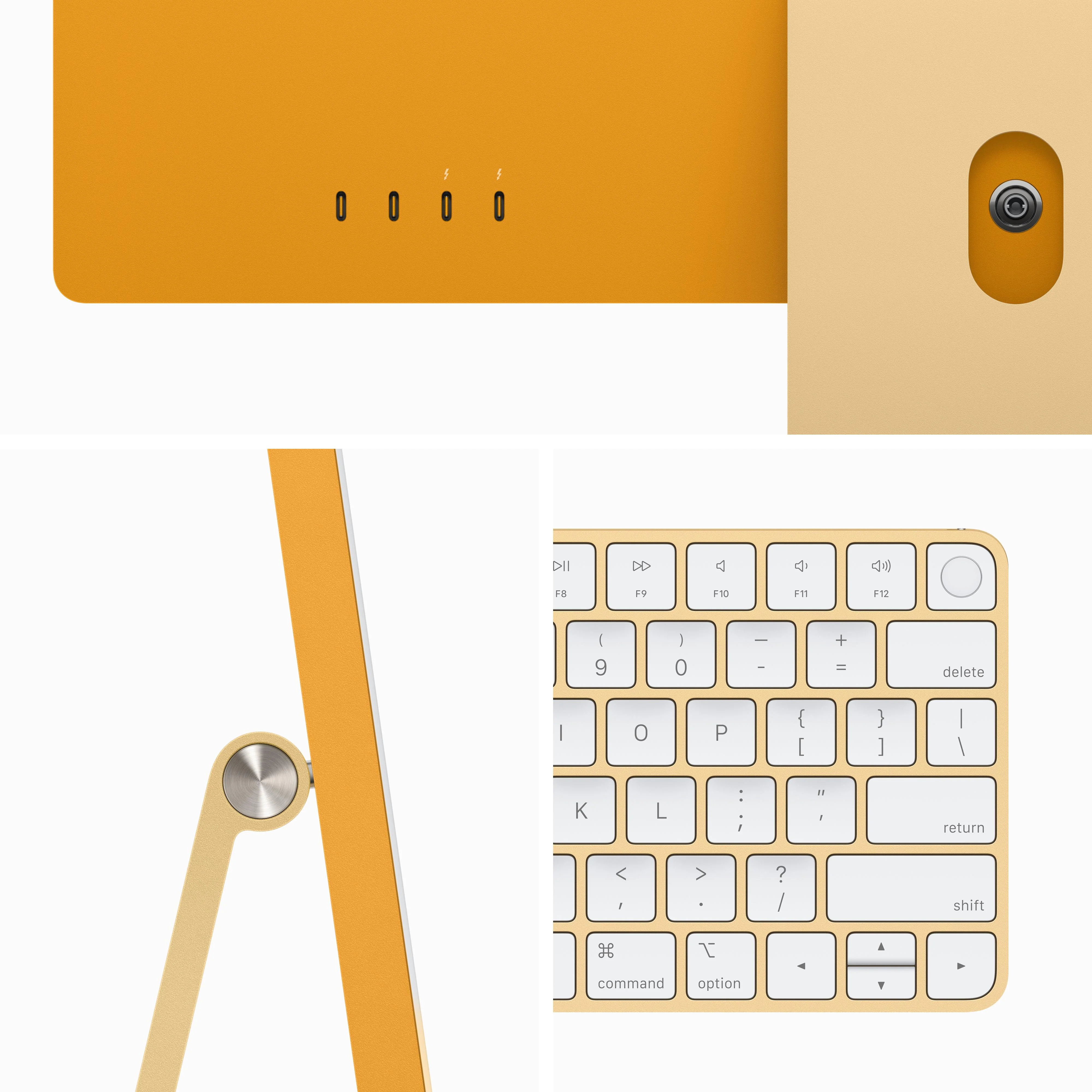 24-inch iMac with Retina 4.5K display: Apple M3 chip with 8‑core CPU and 10‑core GPU, 512GB SSD - Yellow - Image 3