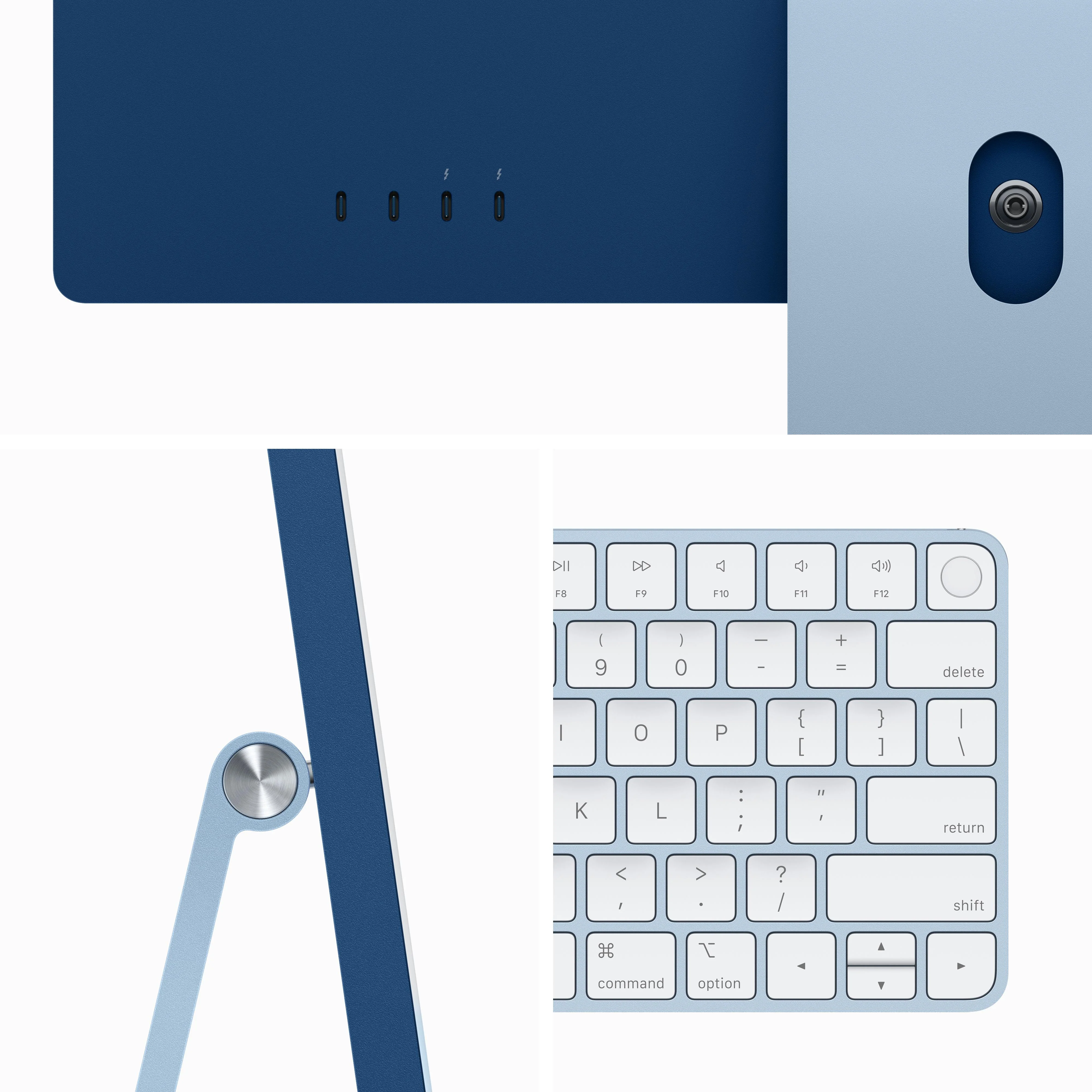 24-inch iMac with Retina 4.5K display: Apple M3 chip with 8‑core CPU and 10‑core GPU, 512GB SSD - Blue - Image 3